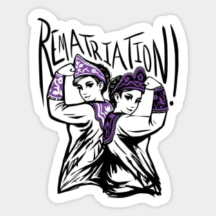 Rematriation (Crowns) Sticker